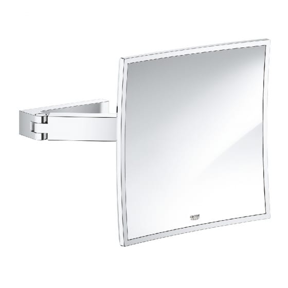 Image of Grohe Selection Cube Shaving Mirror