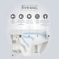 Image of RAK Morning Rimless Wall Hung Toilet - MORWC1445AWHA RAKSEAT018