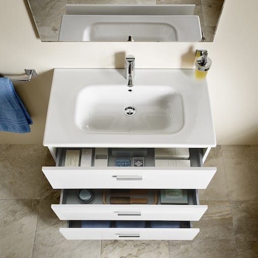 Roca Victoria Basic Wall Hung Vanity Unit & Basin Bathroom