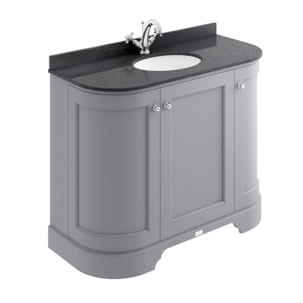 Bayswater Curved Basin Cabinet Bathroom Planet