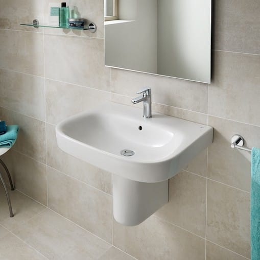 Roca Debba Wall Hung Basin Bathroom