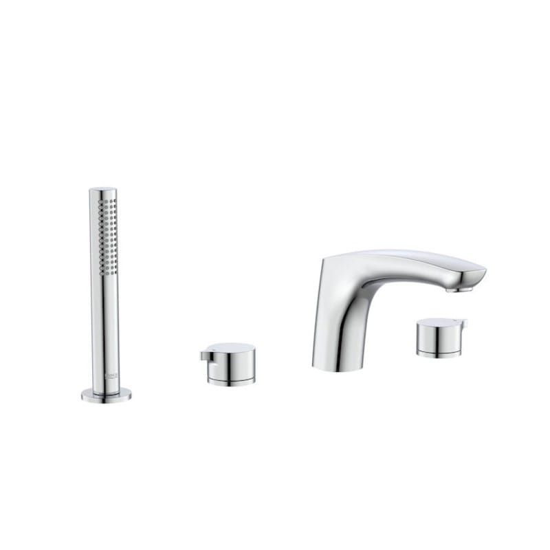 5A093AC00 Roca Insignia Deck Mounted 4 Hole Bath Shower Mixer Tap Set