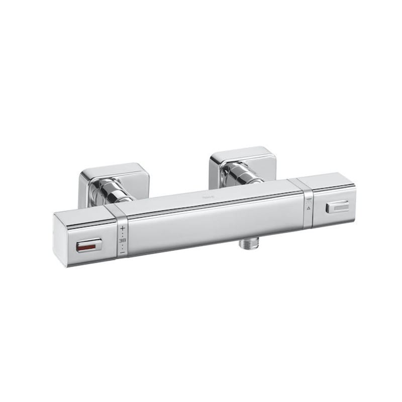 Stop Valve Roca Square Roca T-1000 Square Thermostatic Wall Mounted Shower Valve : Bathroom Planet