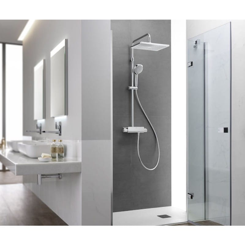 Roca DeckT Thermostatic Shower Column Bathroom