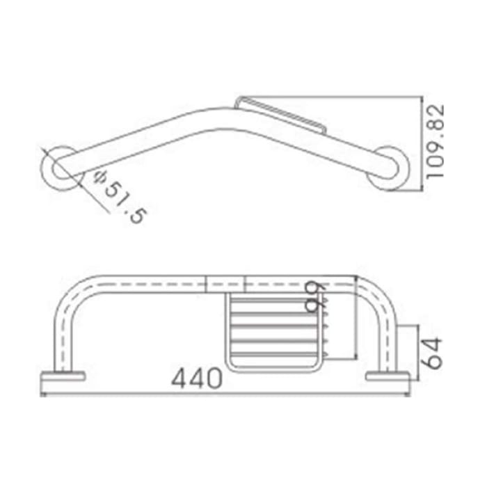 RAKGRB9920 RAK Grab Rail Bathroom