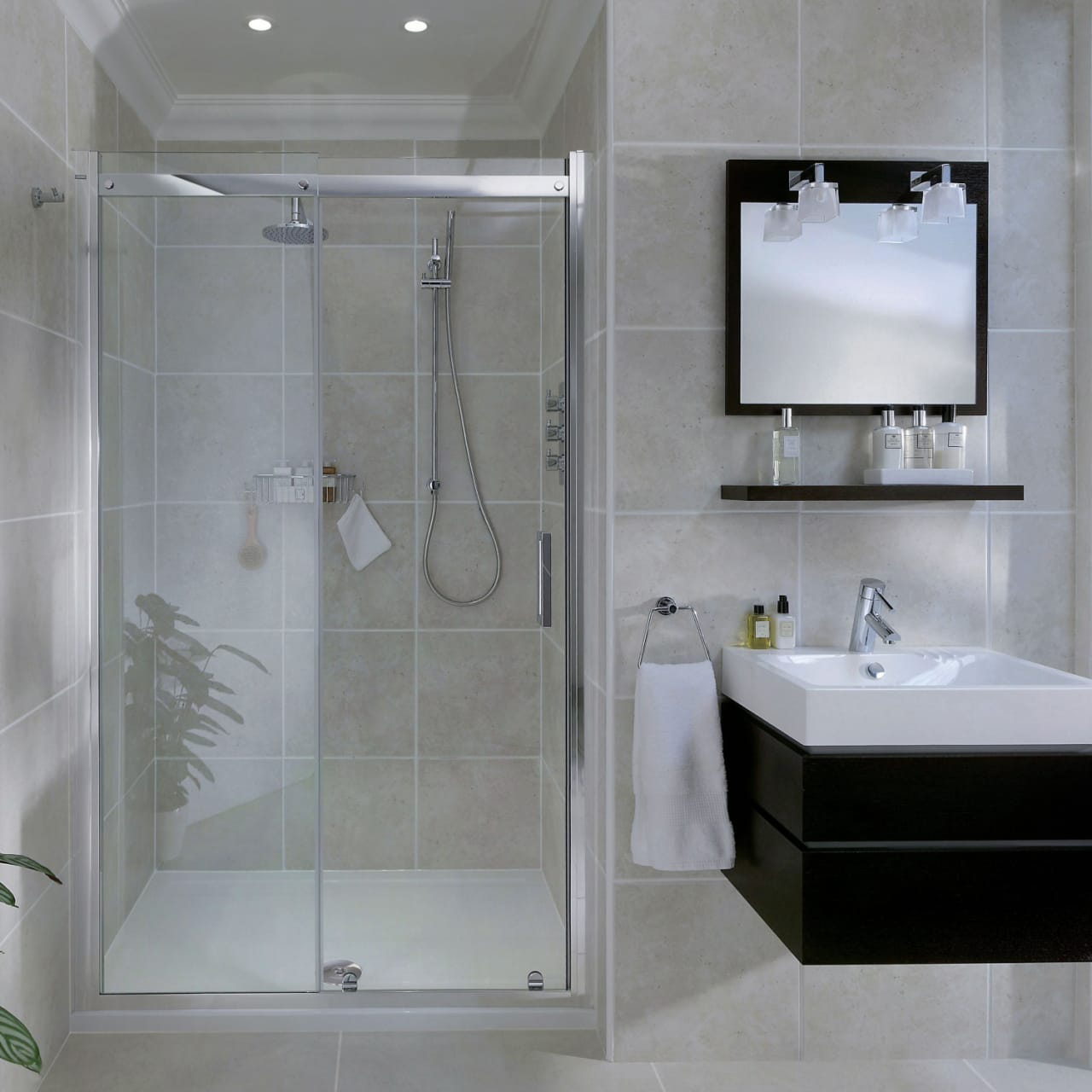 Aqata Spectra SP300 Sliding Shower Door Bathroom