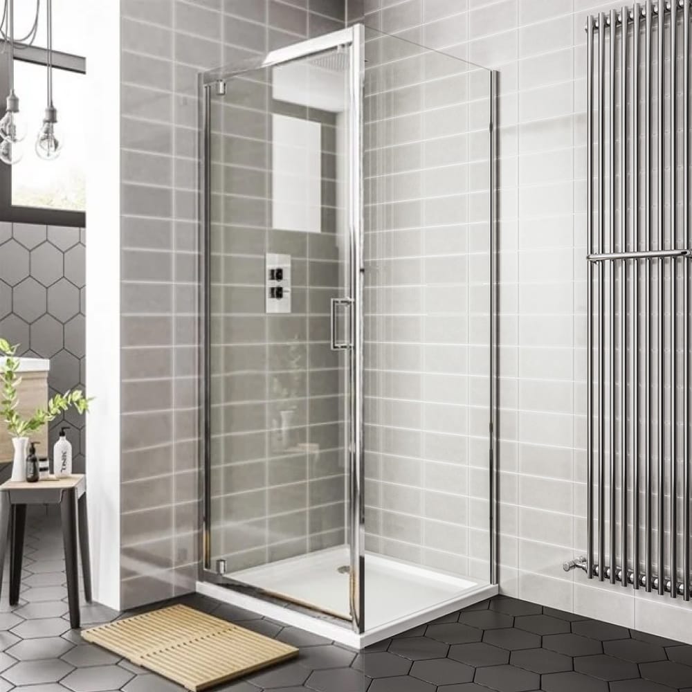 Essential Spring Pivot Door Bathroom