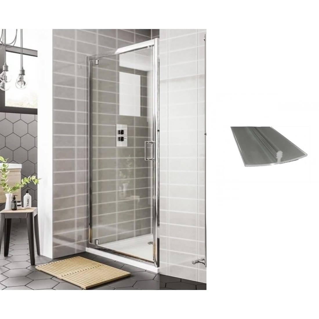 EDO21 EDO47 Essential Spring Pivot Door Bathroom