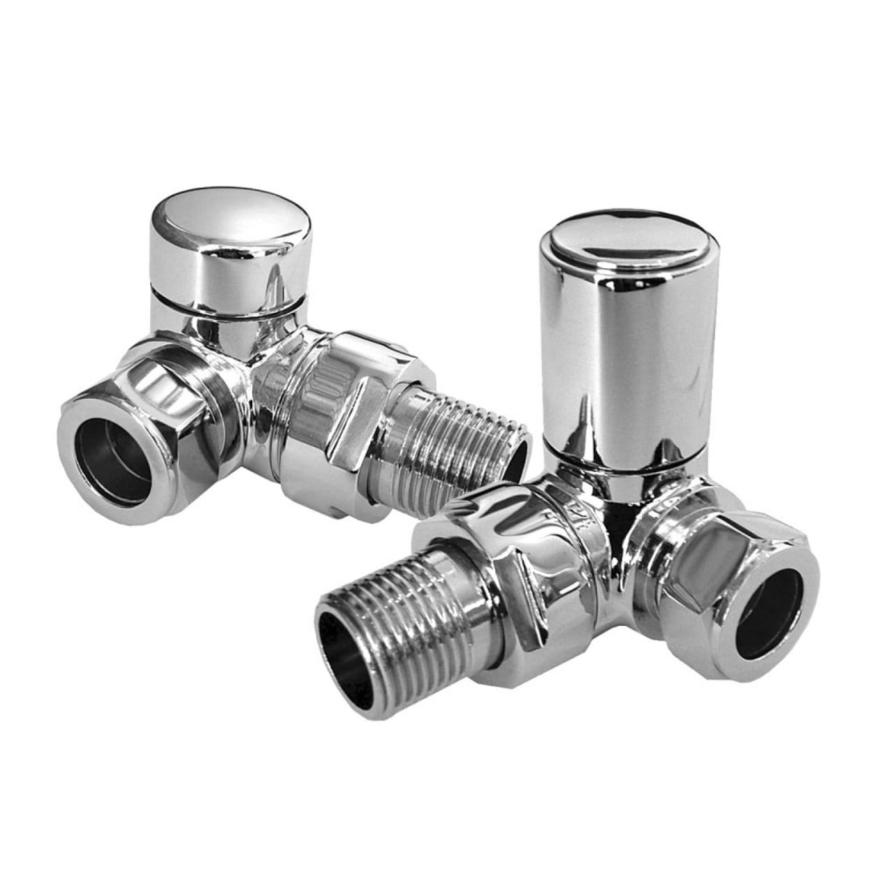 148991 - Essential Corner Angled Radiator Valve : Bathroom Planet