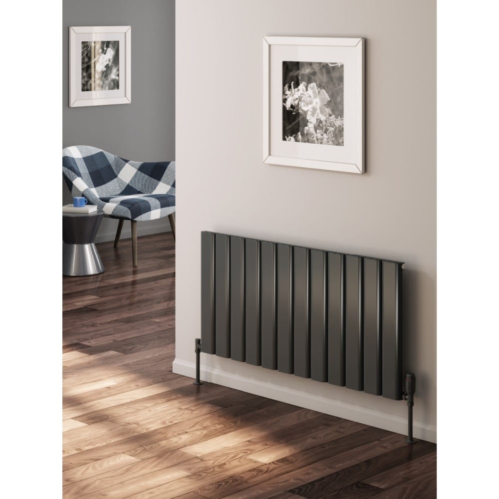 Reina Vicari Horizontal Aluminium Radiator Bathroom