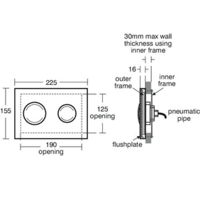 Ideal Standard Conceala 2 Contemporary Flush Plate Bathroom