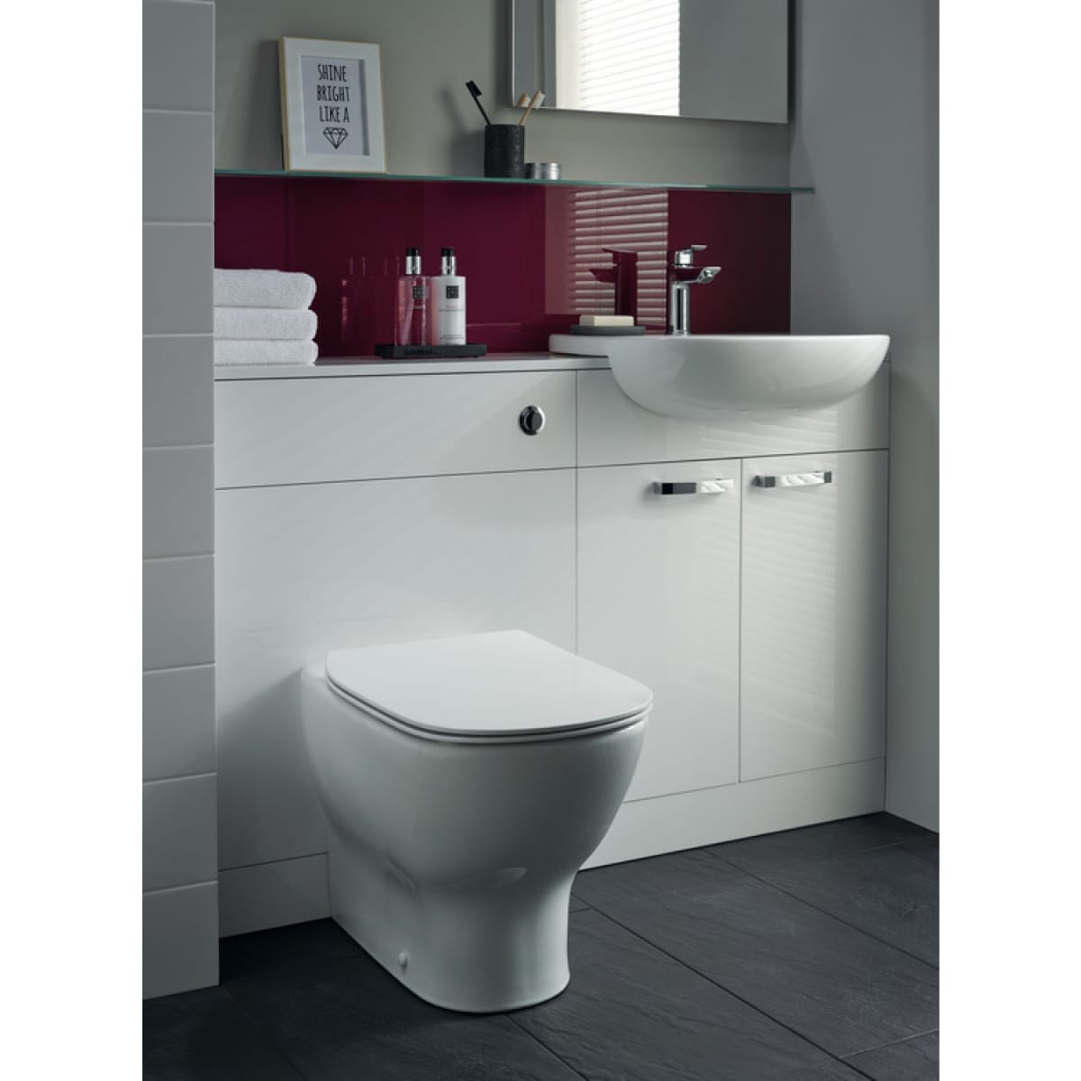 Toilet wall store unit