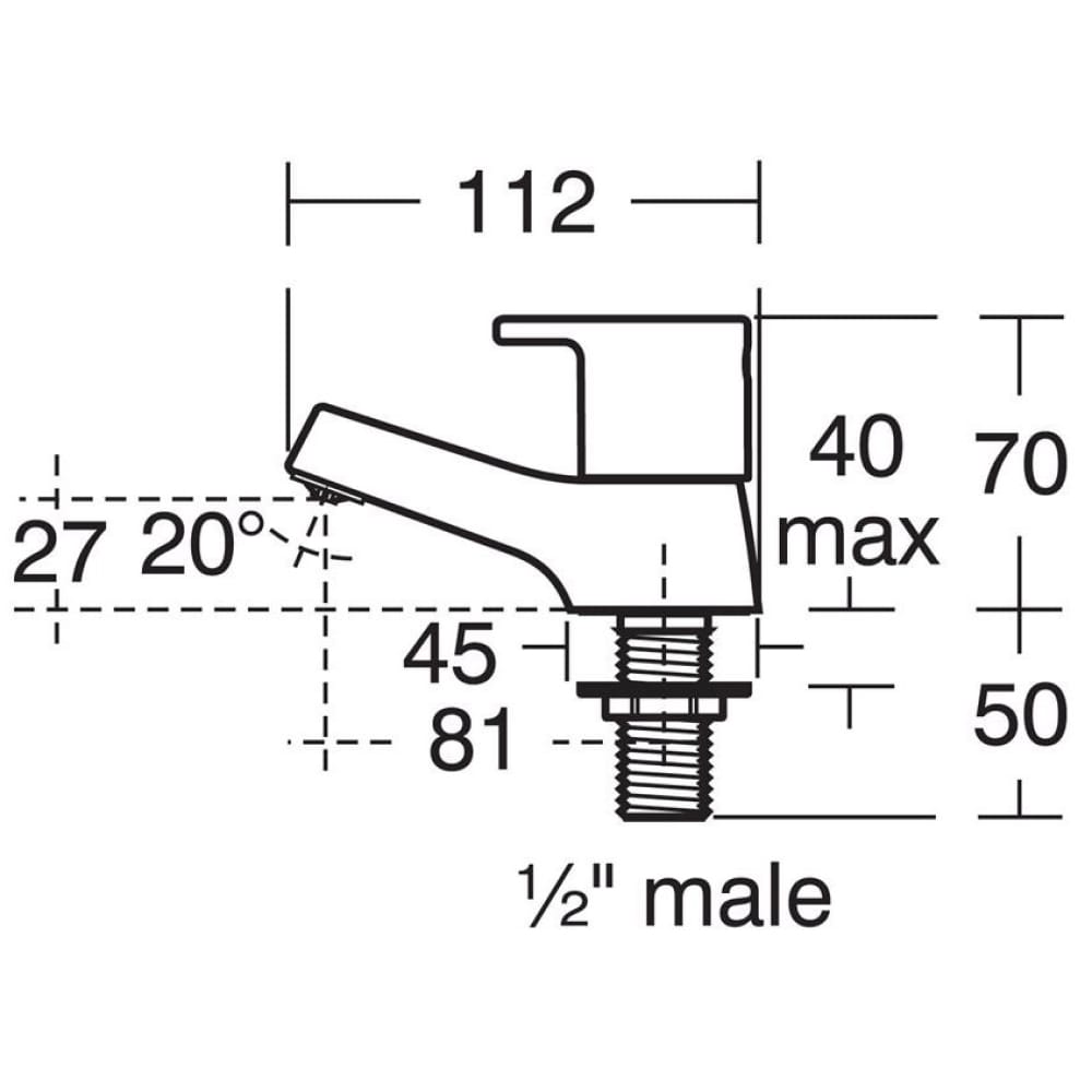 B1146AA Ideal Standard Calista Pair Basin Pillar Taps Bathroom