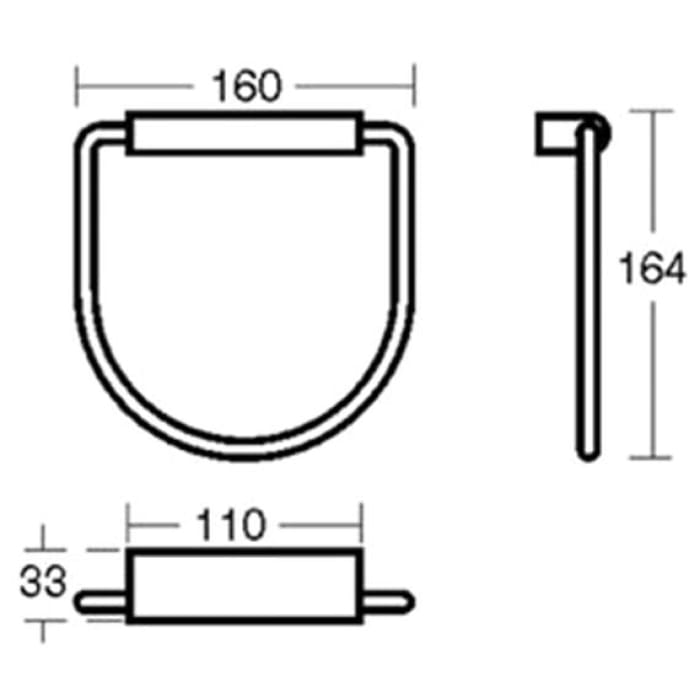 N1384AA Ideal Standard Concept Towel Ring Bathroom
