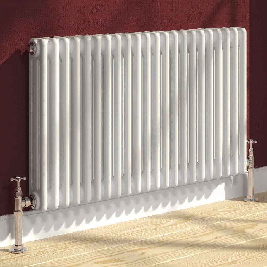 Reina Colona Horizontal Traditional Steel Column Radiator Bathroom