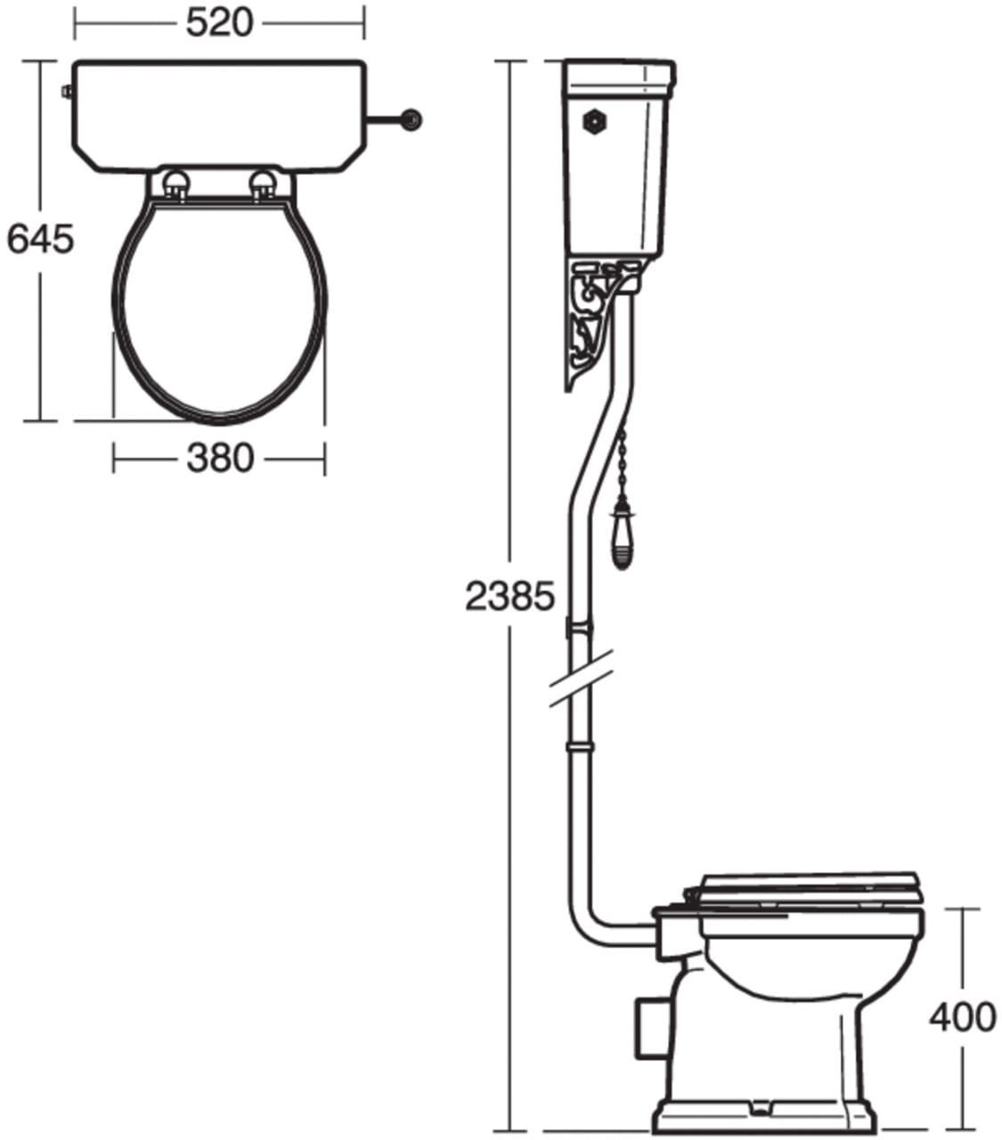 Ideal Standard Waverley Toilet Seat Bathroom