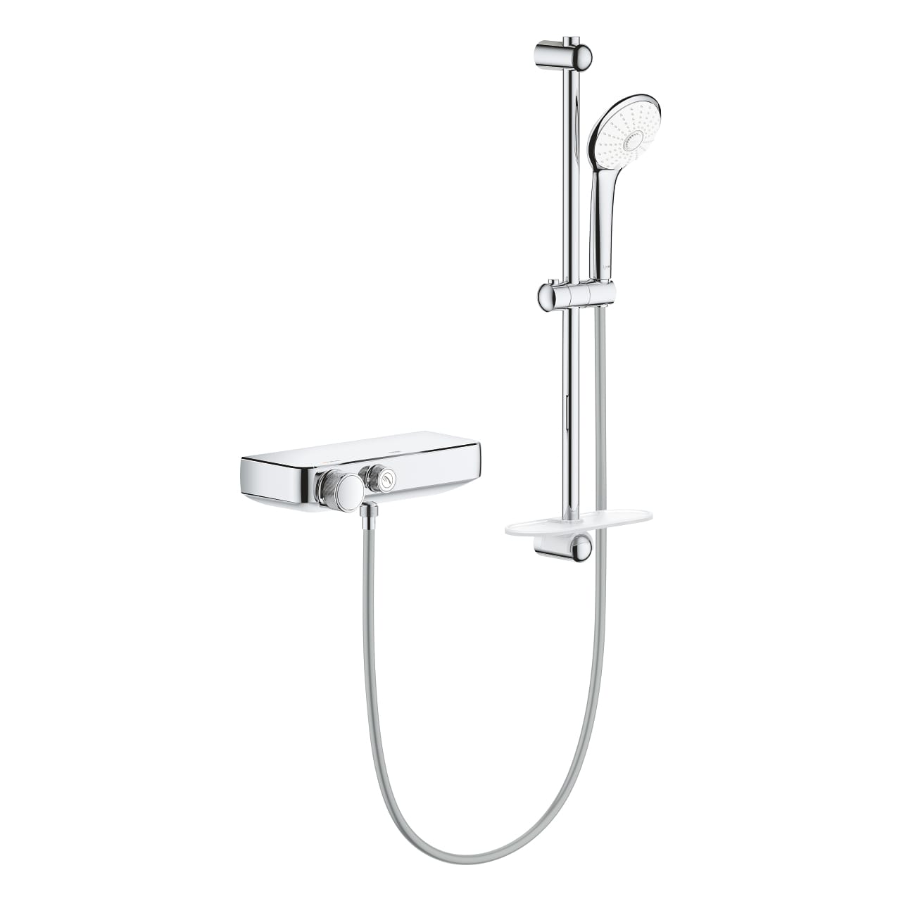 Grohe Grohtherm SmartControl Exposed Thermostatic Valve & Shower Rail