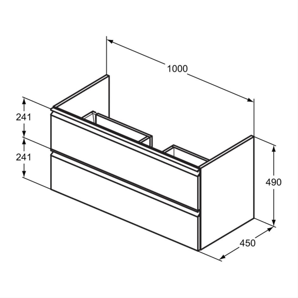 E2151WG K706801 Ideal Standard Connect EQ Wall Hung Vanity Unit