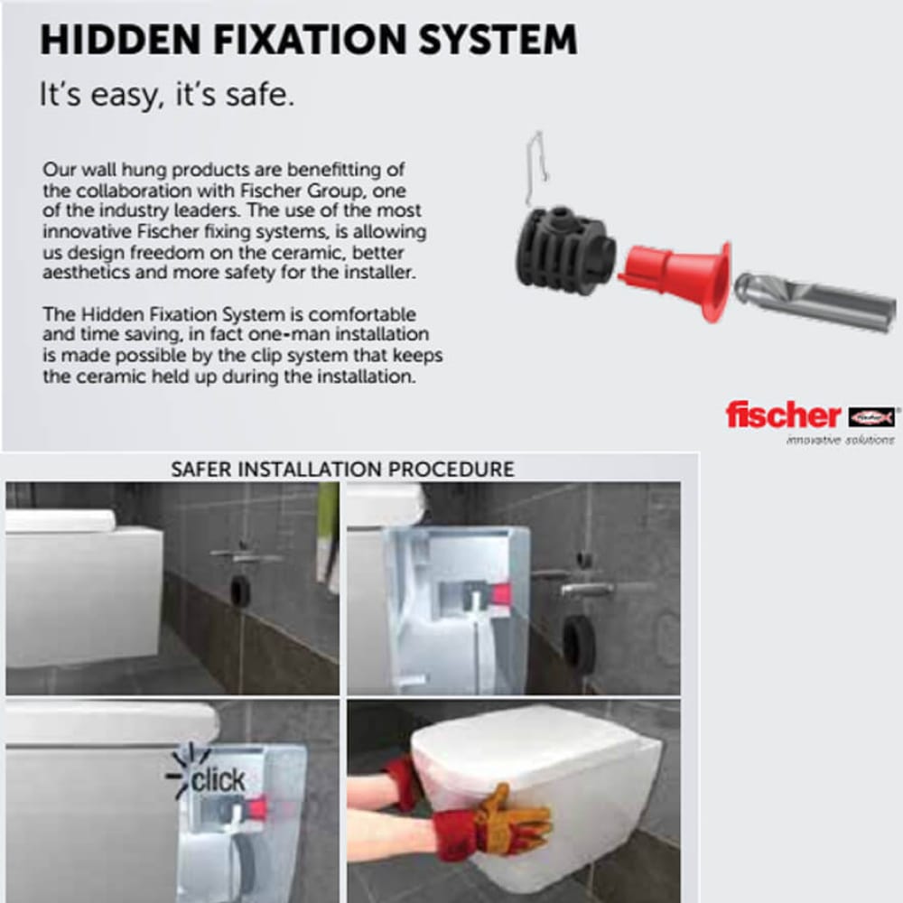 RAK Des Rimless Wall Hung Toilet DESWC1446AWHA DESSC3901WH Bathroom