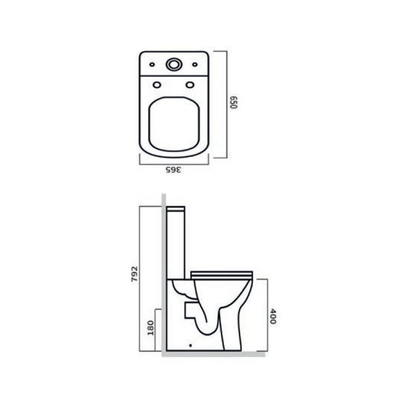 TIS6030 - Tailored Bathrooms Plumb Essentials Rimless Close Coupled ...