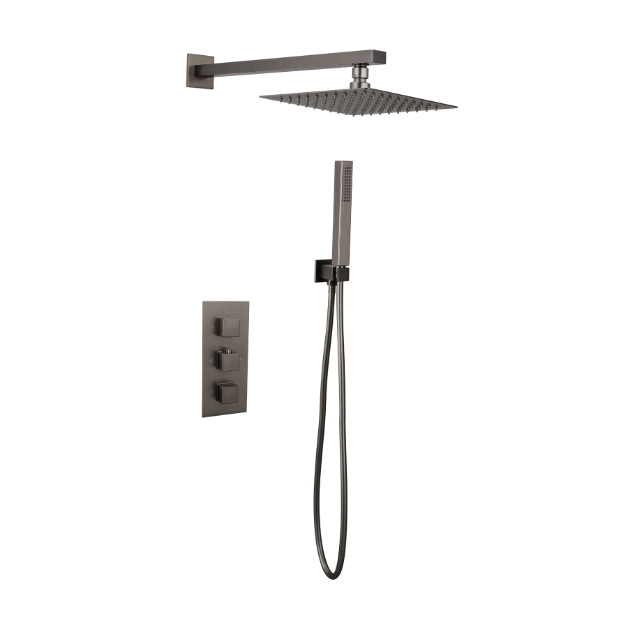 TIS0194 Tailored Bathrooms Square Concealed Thermostatic Shower Kit