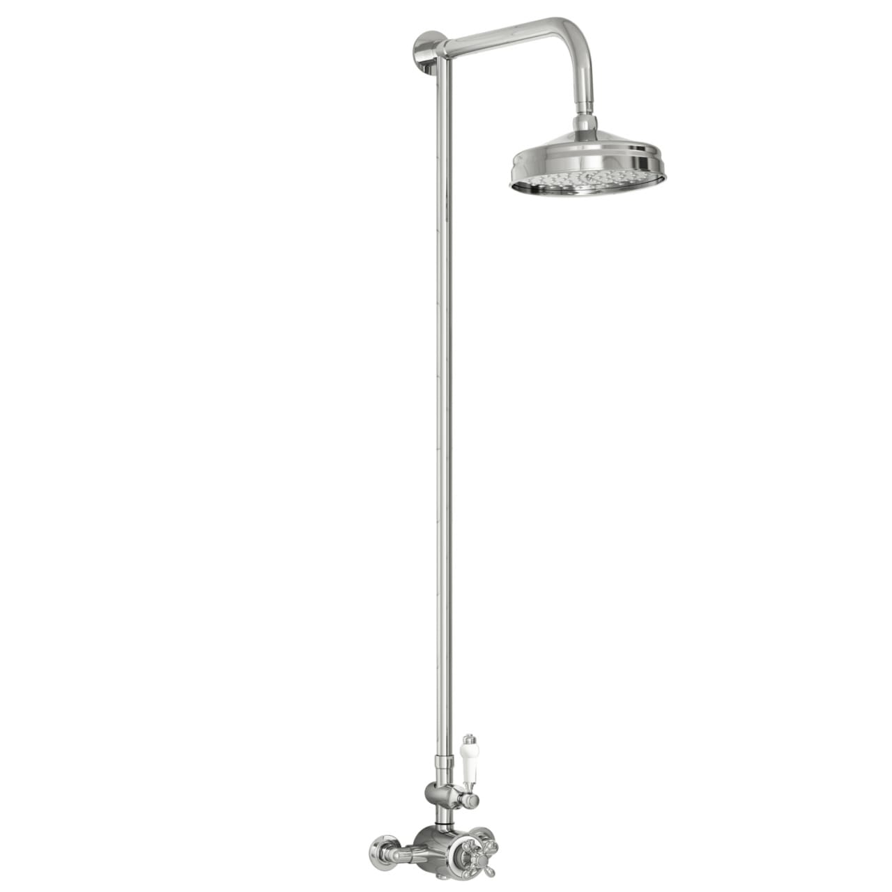 TRADSHOWER001 - Casa Bano Traditional Rigid Riser Shower with Fixed ...