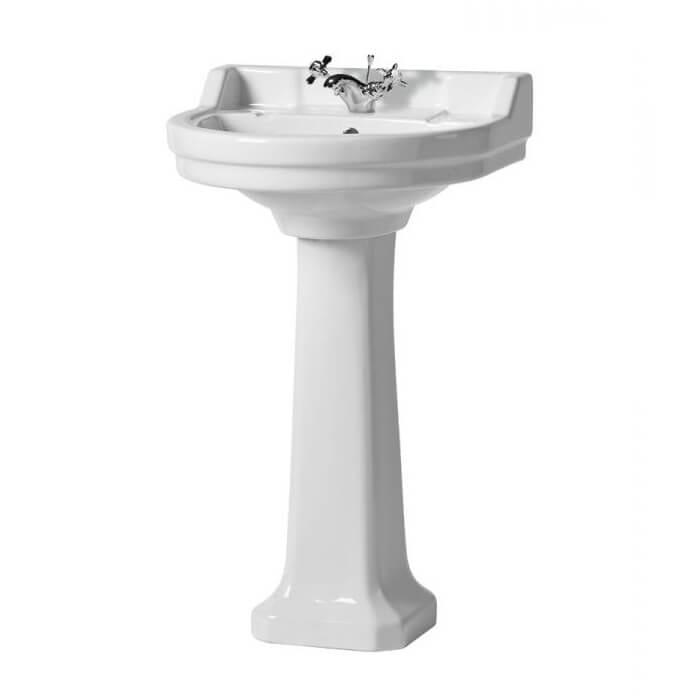 Tavistock Vitoria Round Pedestal Basin Bathroom