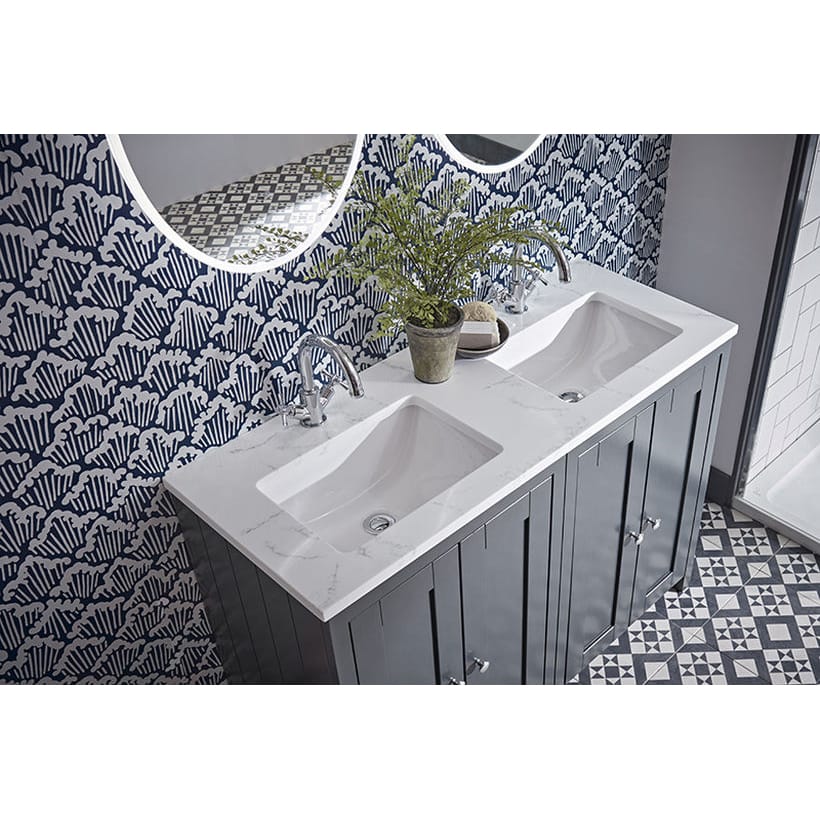 LANUSW12.CA - Tavistock Lansdown Marble Worktop & Upstand : Bathroom Planet