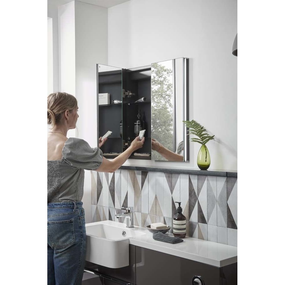 FCC060 Tavistock Fa ade Door Mirror Cabinet Bathroom Planet