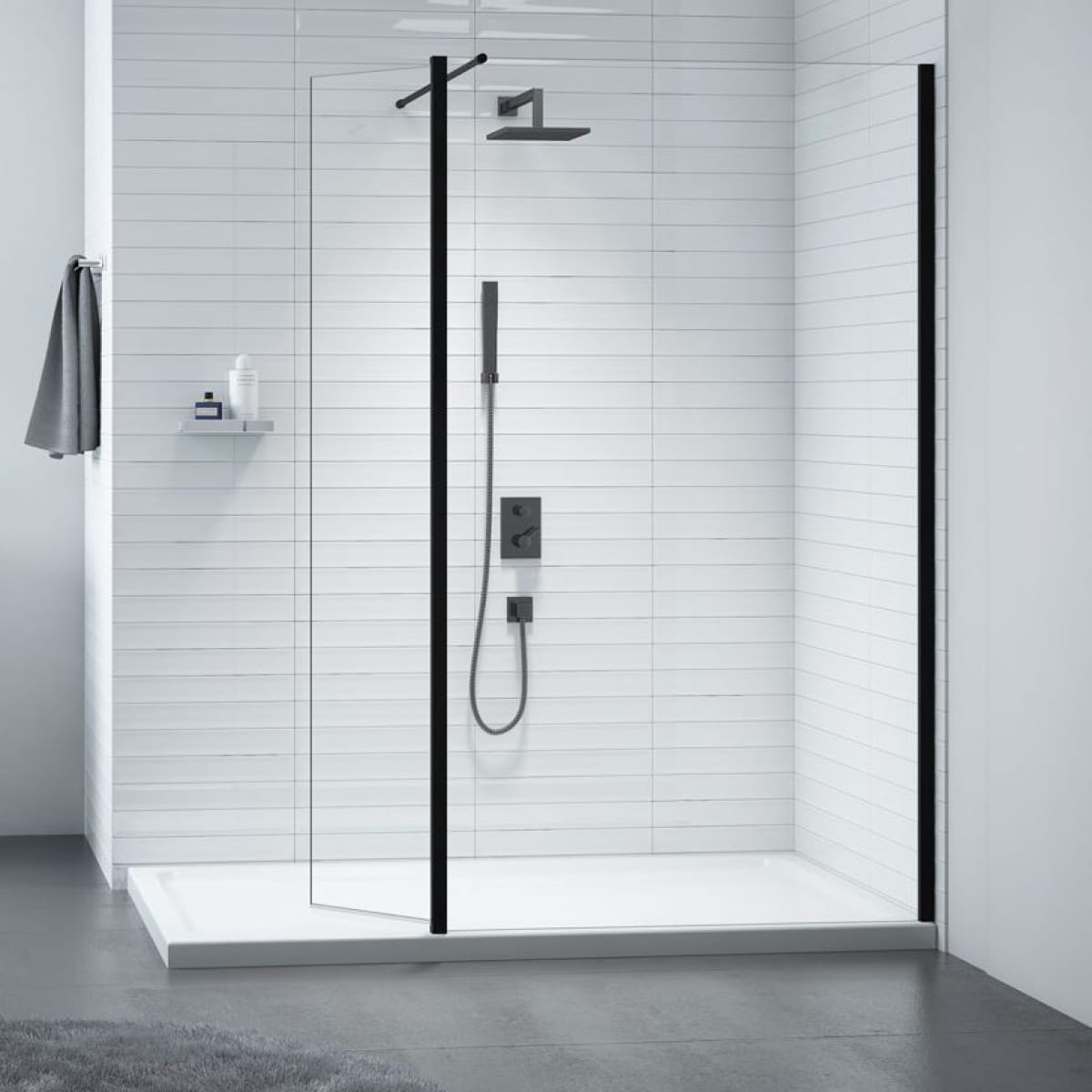 Merlyn Black Swivel Panel Bathroom