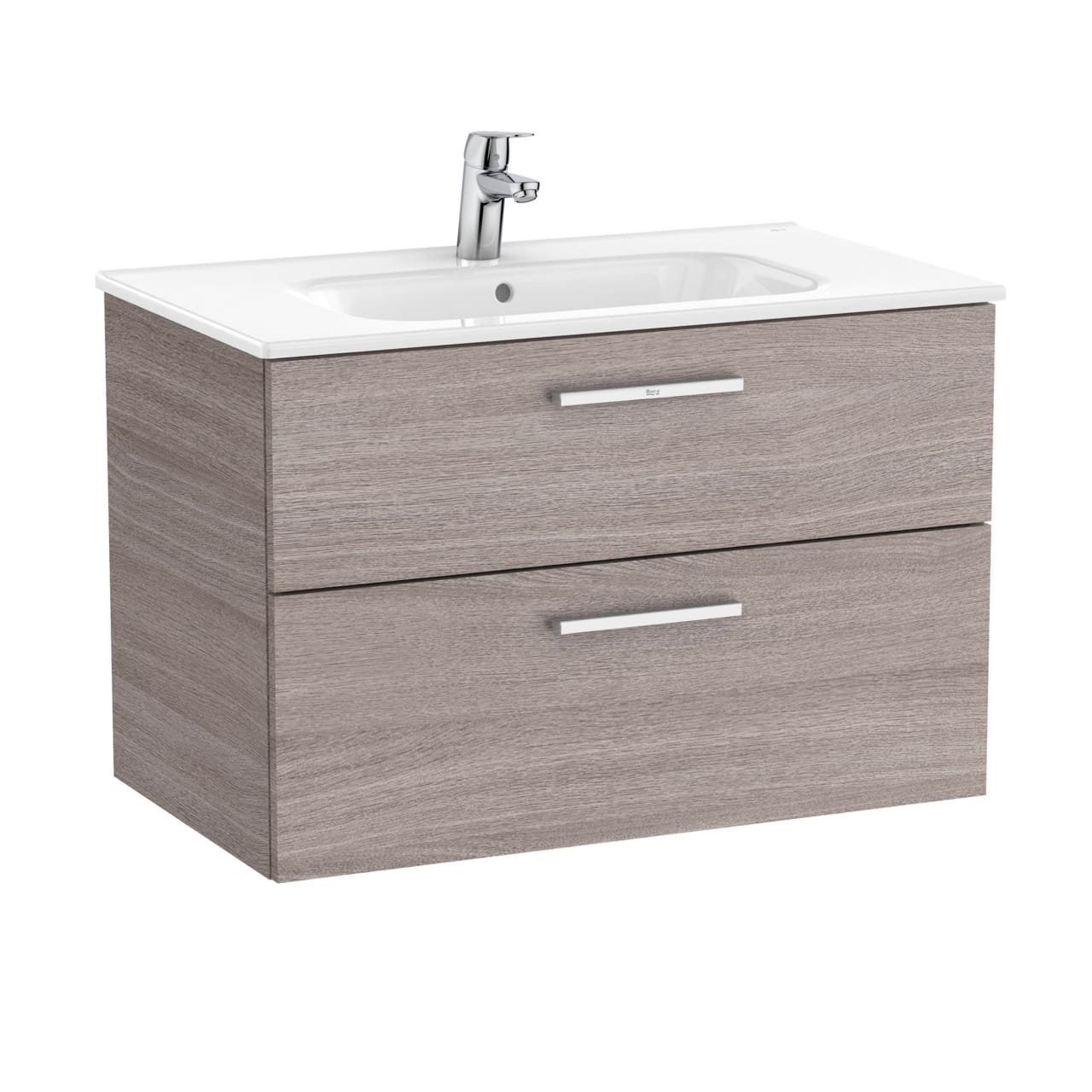 Roca: New Victoria Wall-hung Vanity Unit with Basin & Two Drawers ...