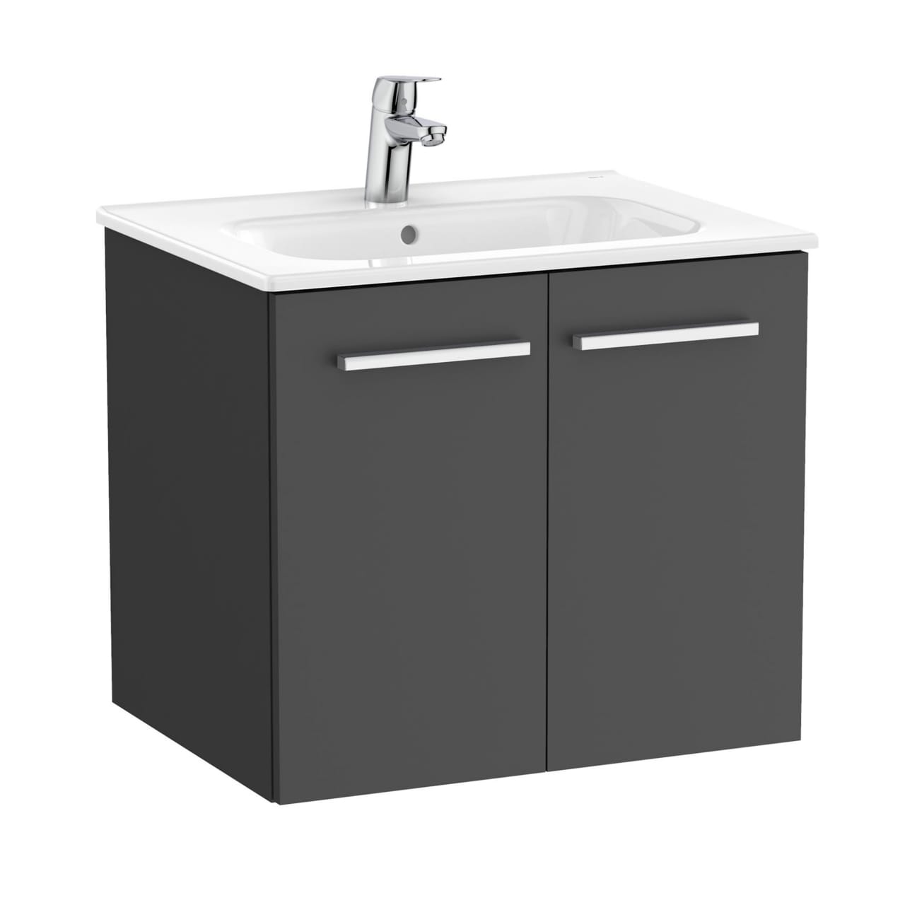 Roca: New Victoria Wall-hung Vanity Unit with Basin & Two Doors (600mm ...