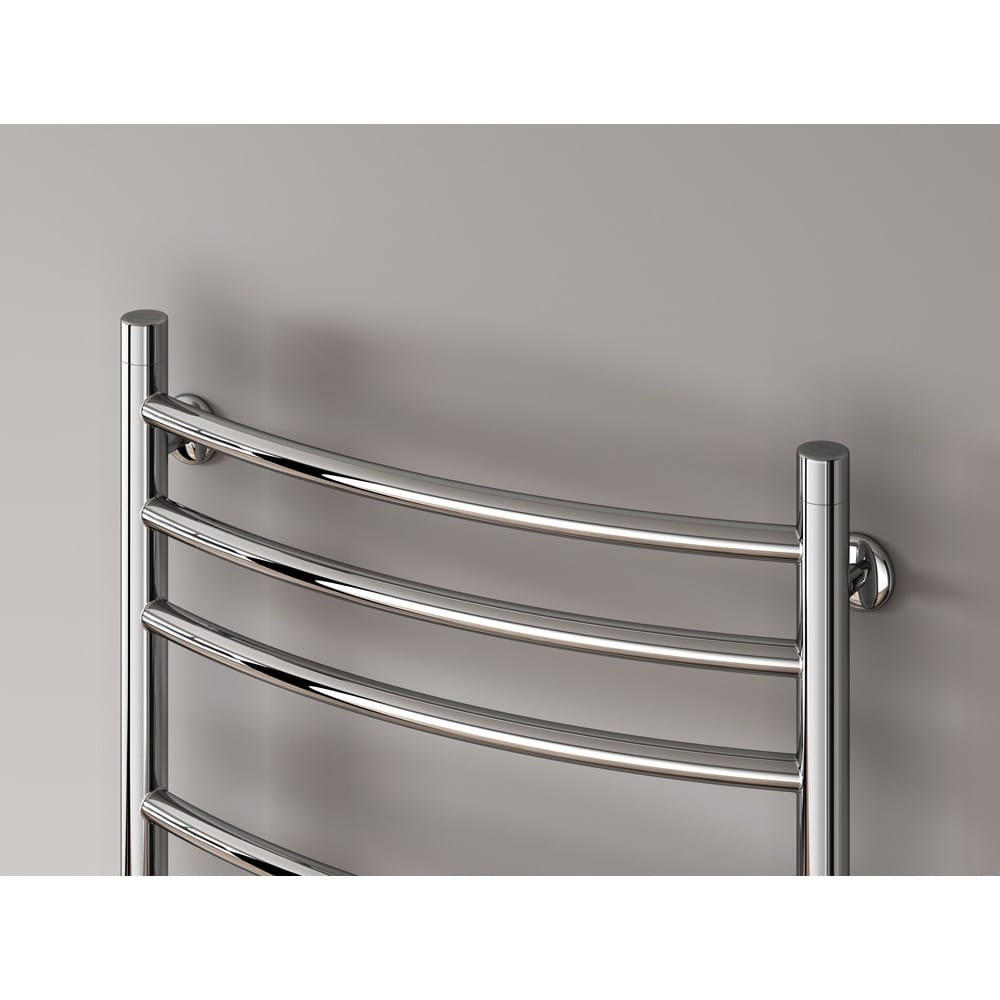 Reina Eos Curved Stainless Steel Heated Towel Rail Bathroom