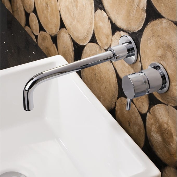 Crosswater MPRO 2 Hole Wall Mounted Basin Tap Set Bathroom
