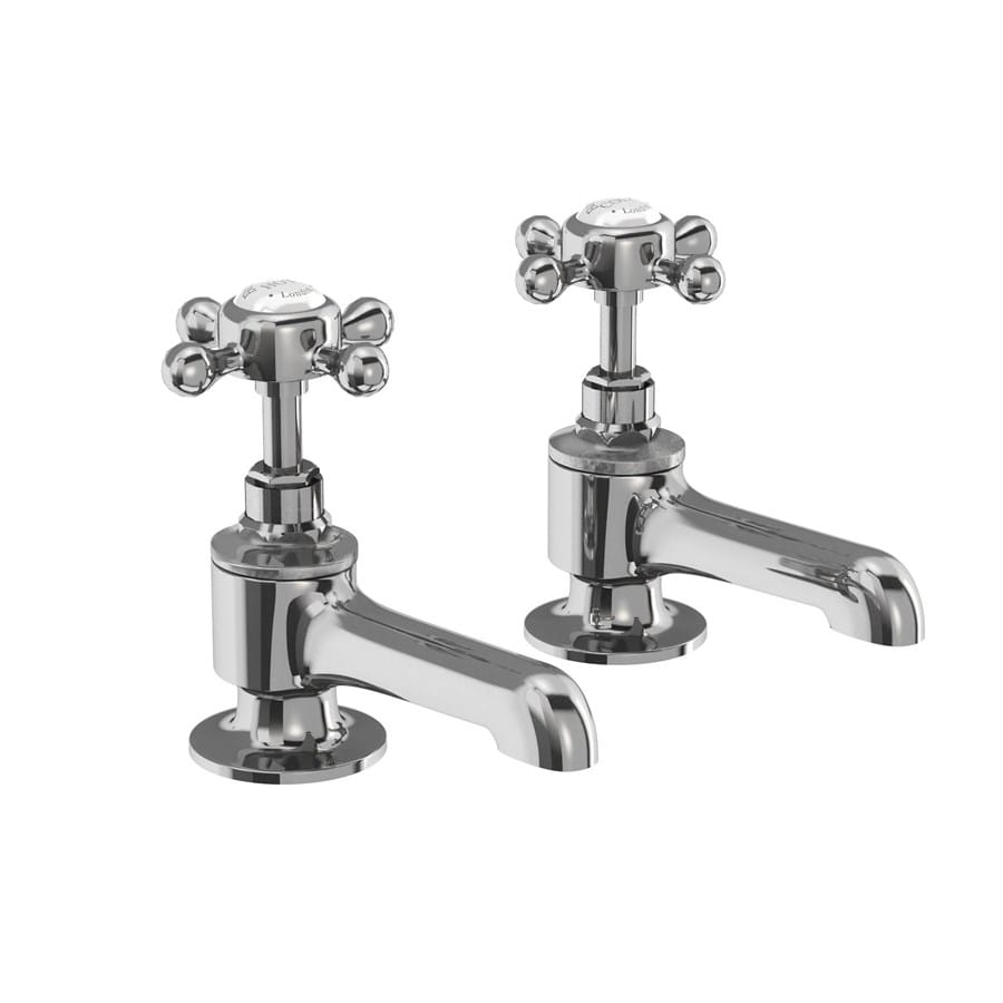 STA13 Burlington Stafford Bath Pillar Taps Bathroom