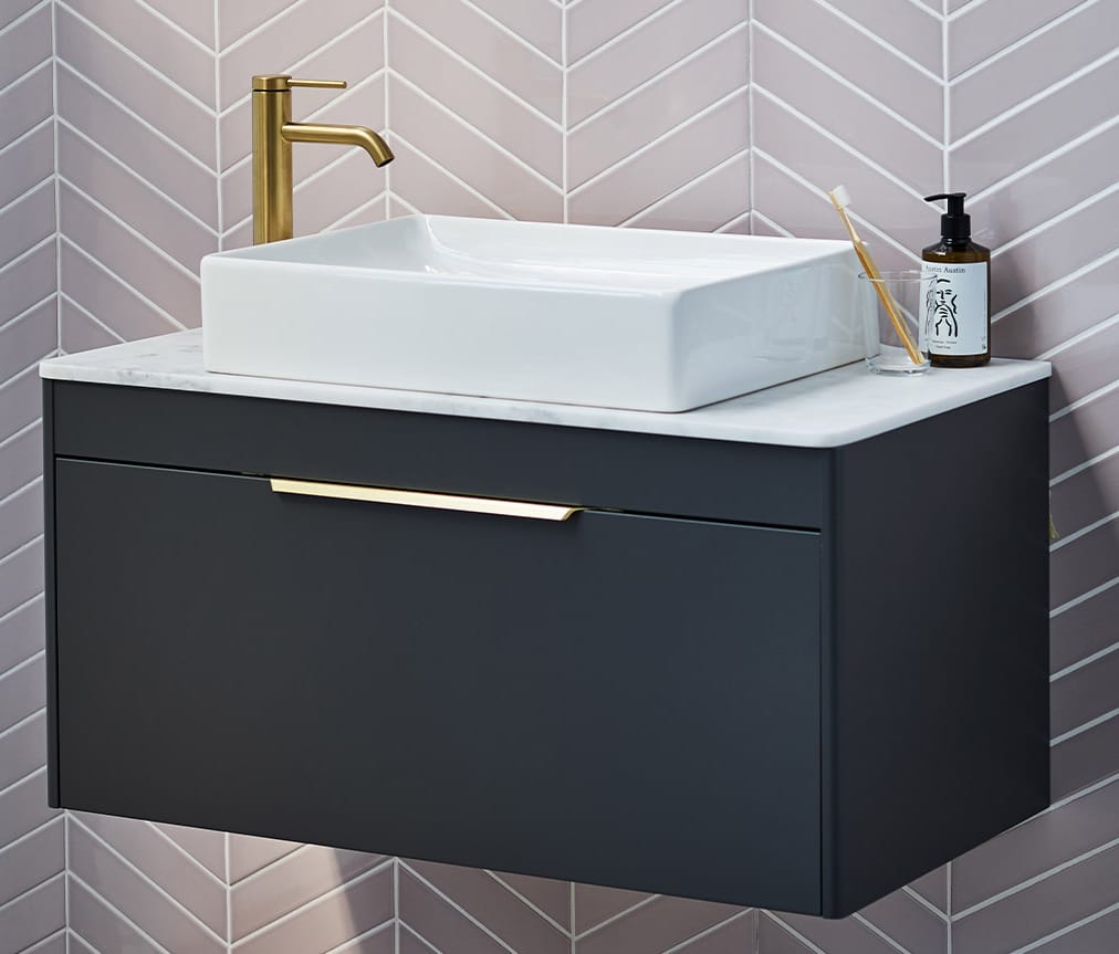 Britton Shoreditch Vanity Unit with Worktop Bathroom