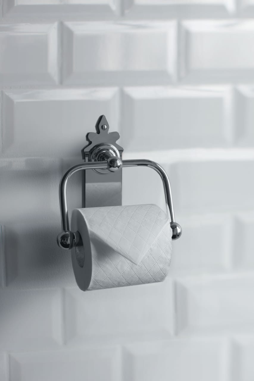 A45 CHR Burlington Spire Toilet Roll Holder Bathroom