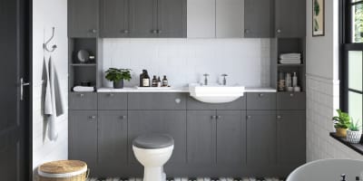 Bathrooms To Love Benita Grey Ash Fitted Furniture