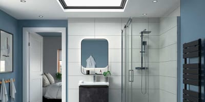 Bathrooms To Love Cool Touch Thermostatic Bar Mixer Shower In Matt Black