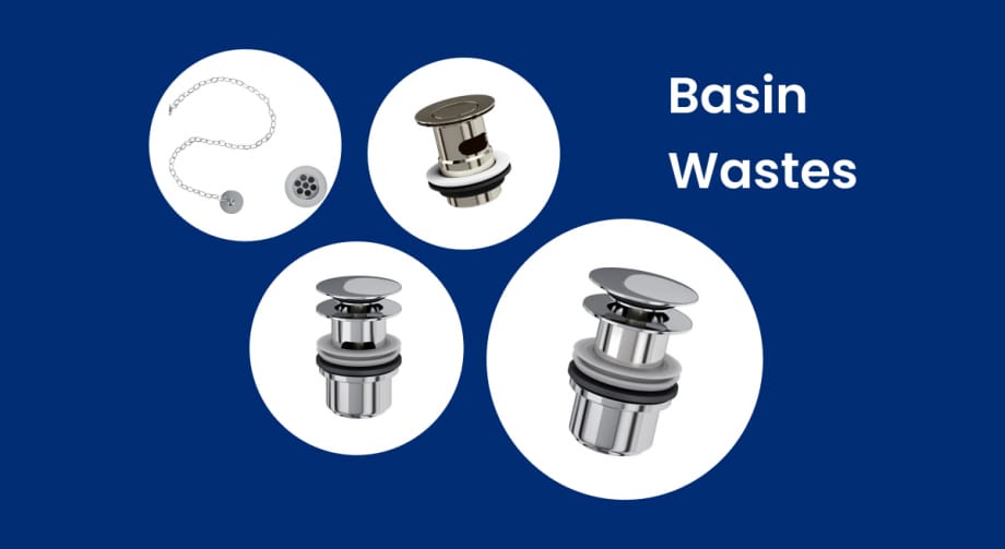 A selection of different basin wastes.