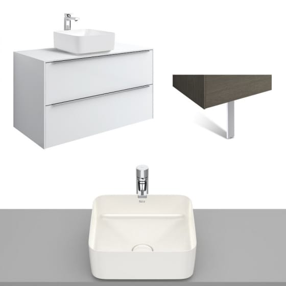 Image of Roca Inspira Wall Hung Vanity Unit With Countertop Basin