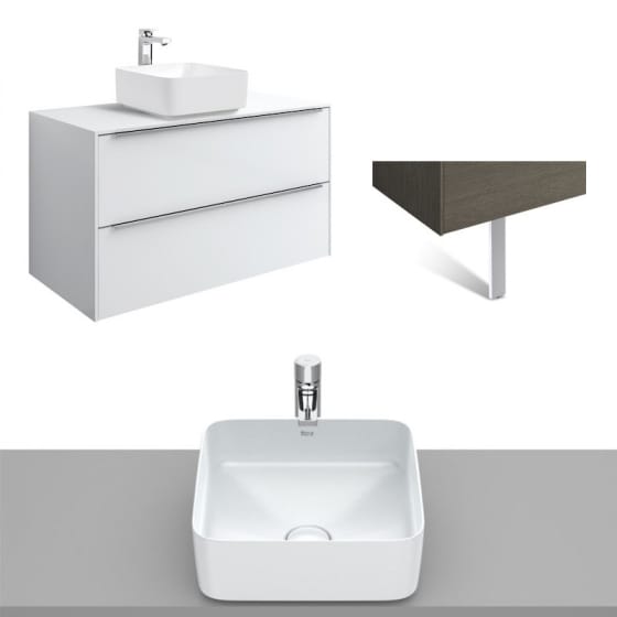 Image of Roca Inspira Wall Hung Vanity Unit With Countertop Basin