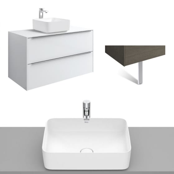 Image of Roca Inspira Wall Hung Vanity Unit With Countertop Basin