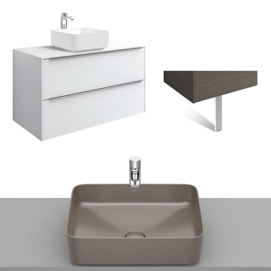 Image of Roca Inspira Wall Hung Vanity Unit With Countertop Basin