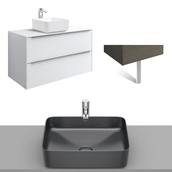 Image of Roca Inspira Wall Hung Vanity Unit With Countertop Basin