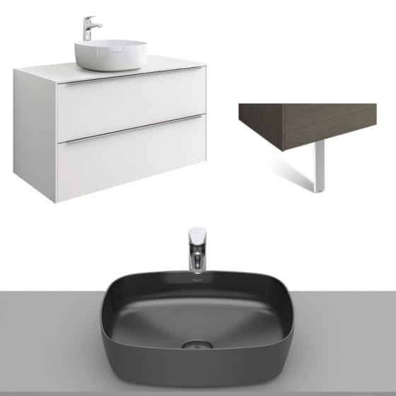 Image of Roca Inspira Wall Hung Vanity Unit With Countertop Basin