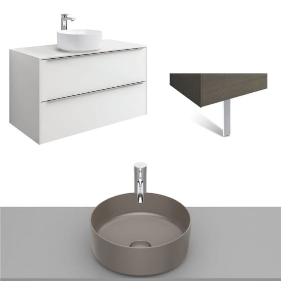 Image of Roca Inspira Wall Hung Vanity Unit With Countertop Basin