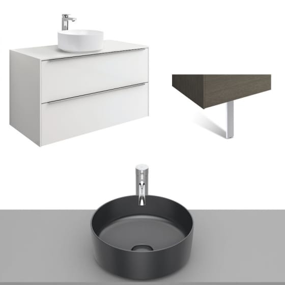 Image of Roca Inspira Wall Hung Vanity Unit With Countertop Basin