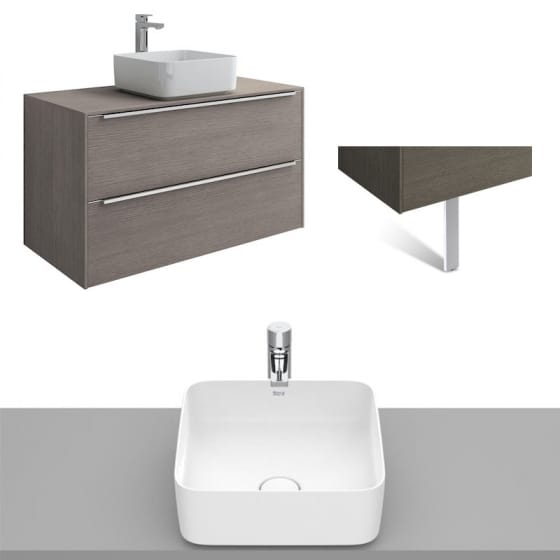 Image of Roca Inspira Wall Hung Vanity Unit With Countertop Basin