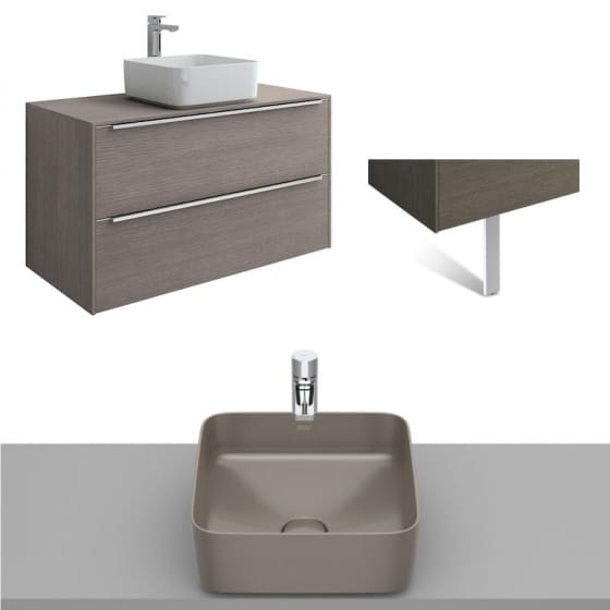 Image of Roca Inspira Wall Hung Vanity Unit With Countertop Basin